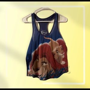 Lion King Simba and Mufasa racer back tank
